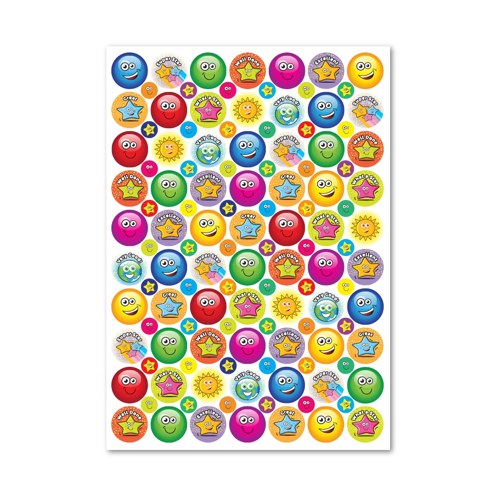 Smiley Face Stickers - SuperStickers
