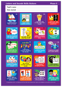 Sticker: Letters and Sounds Skills - Phase 5