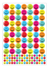 Sticker: Smiles (25mm) - Bumper Pack: 10 A4 Sheets