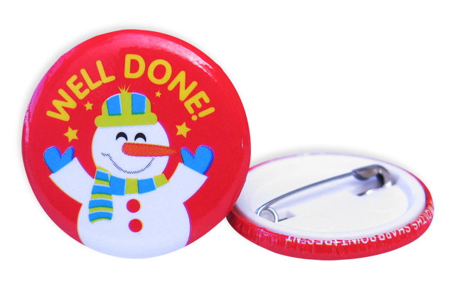 Badge: Christmas - Well Done - SuperStickers