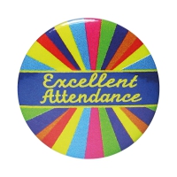 Badge: Excellent Attendance - 25mm