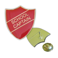 Badge: School Captain Red - Enamel