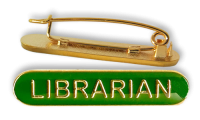 Badge: Librarian Bar Green - Enamel