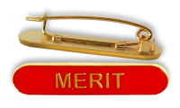 Badge: Merit Bar Red - Enamel