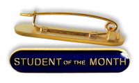 Badge: Student of the Month Blue - Enamel