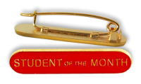 Badge: Student of the Month Red - Enamel
