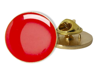Badge: Plain Circle Red - Enamel