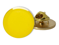 Badge: Plain Circle Yellow - Enamel