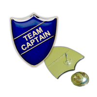 Badge: Team Captain Shield Blue - Enamel