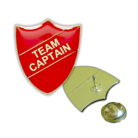 Badge: Team Captain Shield Red - Enamel