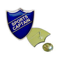 Badge: Sports Captain Shield Blue - Enamel