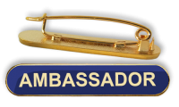 Badge: Ambassador Bar Blue - Enamel