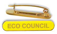 Badge: Eco Council Bar Yellow - Enamel