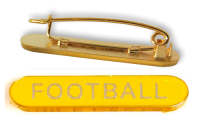 Badge: Yellow Football Bar - Enamel