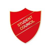 Badge: Student Council Enamel Shield - Red