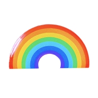 Badge: Rainbow Enamel