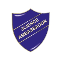 Badge: Science Ambassador Shield Blue - Enamel