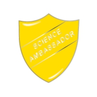 Badge: Science Ambassador Shield Yellow - Enamel
