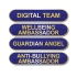Personalised Enamel Bar Badge: Blue