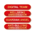 Personalised Enamel Bar Badge: Red