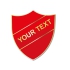 Personalised Enamel Shield Badge: Red