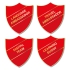 Personalised Enamel Shield Badge: Red