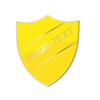 Personalised Enamel Shield Badge: Yellow