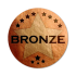 Sticker: Bronze Stars - Metallic Bronze Foil