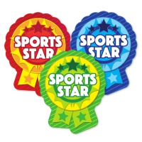 Sticker: Sports Star Rosettes