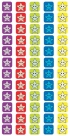 Sticker Pack: Square Mini - Smiling Stars