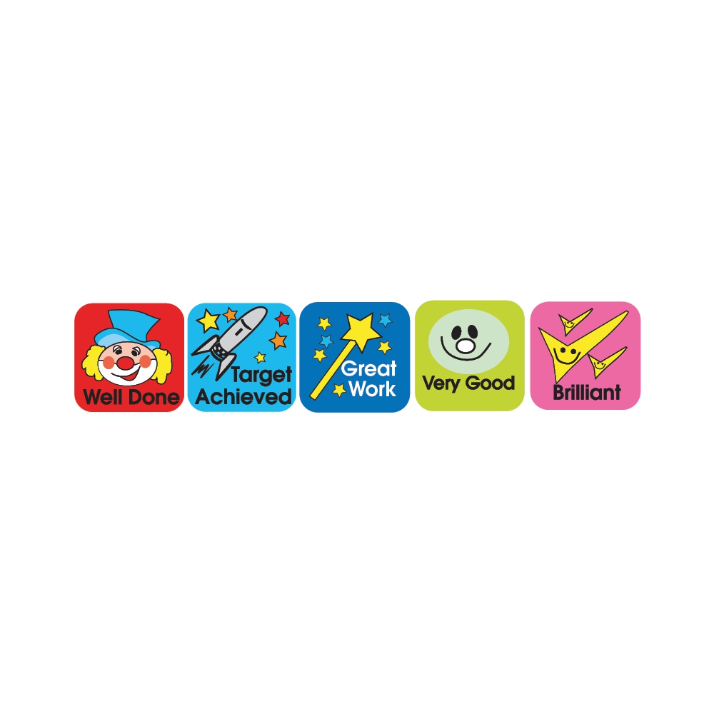 Mini Square Star Stickers - SuperStickers