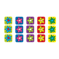 Sticker: Square Mini - Stars With Noses