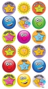 Sticker: Bumper Pack - 3D Stars & Smiles