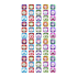 Sticker: Square Shiny Mini Happy Faces - Bumper Pack
