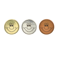 Sticker: Shiny Smiles (Gold/Silver/Bronze) - Bumper Pack