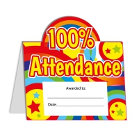 Stand Up Mini Certificates: 100% Attendance