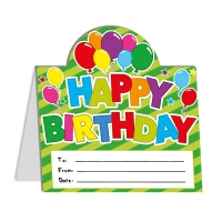 Stand Up Mini Certificates: Happy Birthday Balloons