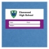 Personalised Exercise Book Label: Purple