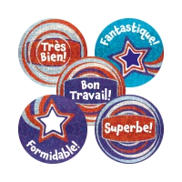 Sticker: Sparkling French Praise Words