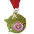 Personalised Medal: Star - Gold 60mm
