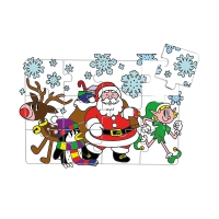 Christmas Colour In Jigsaws - Pack Of 12