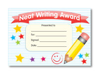 Certificate: Neat Writing Award