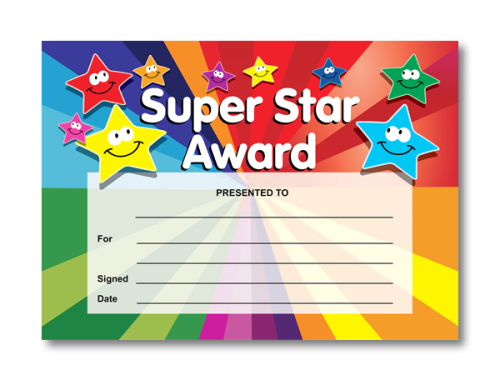 Reward Certificates | SuperStickers - SuperStickers