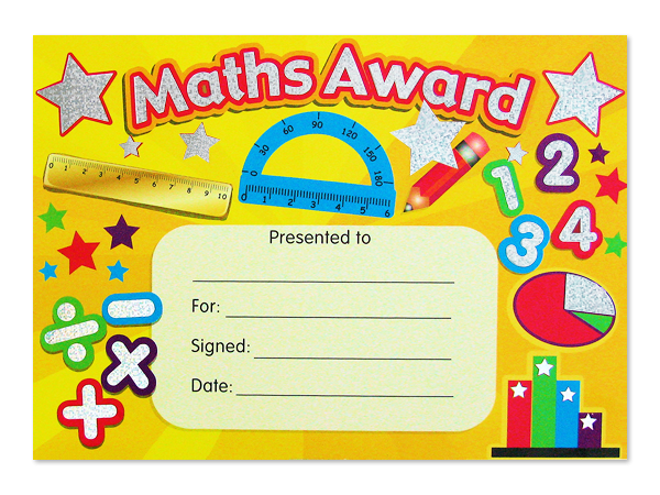 Certificate: Maths Award - Sparkling