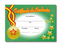 Certificate: Certificado de Excelencia