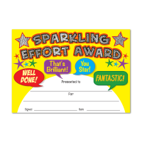 Certificate: Sparkling Effort Award - Sparkling