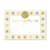 Certificate: Gold Foil Star