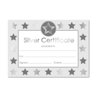 Certificate: Silver Foil Star