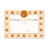 Certificate: Bronze Foil Star
