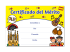 Certificate: Certificado Del Merito (yellow)